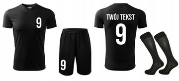 Strój piłkarski z własnym napisem i numerem personalizowanym nadrukiem (XL)