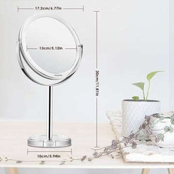 ЗЕРКАЛО УВЕЛИЧИТЕЛЬНОЕ ЗЕРКАЛО 20x ДЛЯ МАКИЯЖА 360° ДВУСТОРОННЕЕ ДВОЙНОЕ