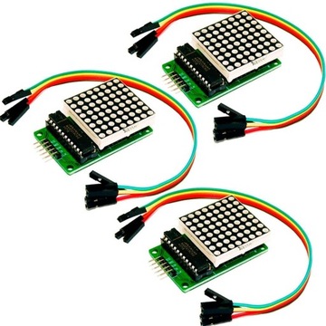 AZDelivery 3 x MAX7219 moduł wyświetlacza do Arduino i Raspberry Pi