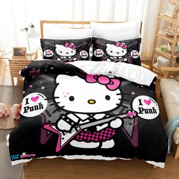 160x200CM HELLO KITTY KOMPLET POŚCIELI POSZEWKA0