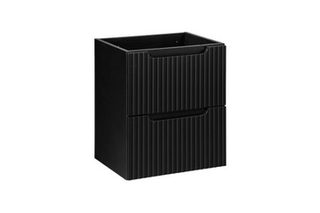 Szafka łazienkowa wisząca 50 cm czarna ,szuflady, wygodny pochwyt , gł 39cm