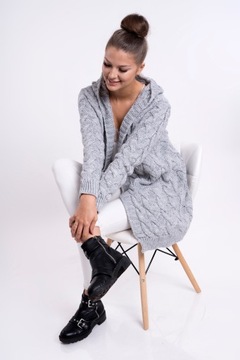 GLORIA BLOGGING ТЕПЛЫЙ КАРДИГАН С КАПЮШОНОМ L/XL