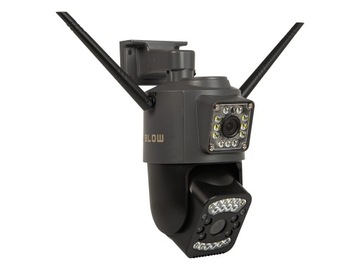 ВРАЩАЮЩАЯСЯ КАМЕРА 2xLENS 2MP+2MP ZOOM для SIM-карты 4G LTE GSM 2K ОБНАРУЖЕНИЕ