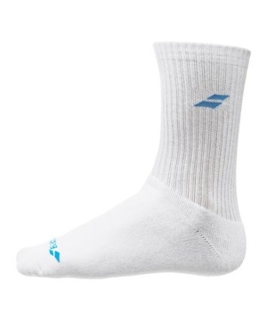 НАБОР 3 ПАР НОСКОВ BABOLAT JUNIOR WH/BL 31-34 СПОРТИВНЫЕ НОСКИ