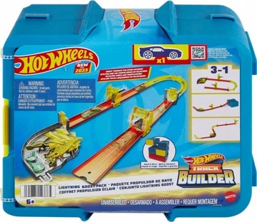 HOT WHEELS HMC03 ZESTAW TORÓW BŁYSKAWICA SKRZYNKA