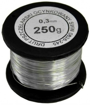 Drut pszczelarski do ramek 0,3 mm 250 g Ocynkowany