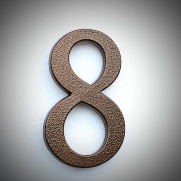 НОМЕР ДОМА, НОМЕРА ДОМА, АНТИЧНЫЕ КОРИЧНЕВЫЕ БУКВЫ