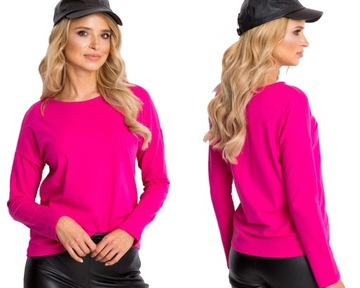 Wygodna BLUZKA DAMSKA BAWEŁNIANA longsleeve - S