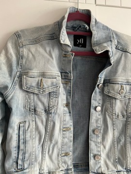Reserved kurtka jeansowa dżinsowa katana S 36 z napisem