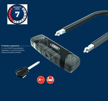 ABUS U-LOCK ВЕЛОСИПЕДНЫЙ ЗАМОК FI12 ULOCK LOCK