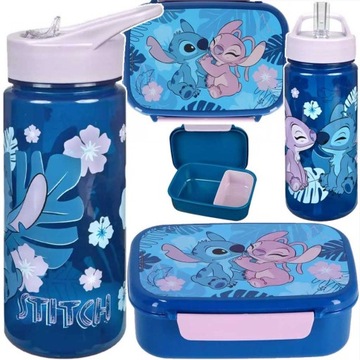 BIDON NA WODĘ 500ml ŚNIADANIÓWKA Z PRZEGRÓDKAMI STITCH STICH ANDZIA ANGEL