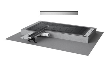 RADAWAY ODPŁYW LINIOW SLIM Steel 75 5L075S/5R075SS