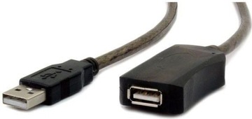 Kabel USB Gembird USBA 5 m Czarny (UAE015M)