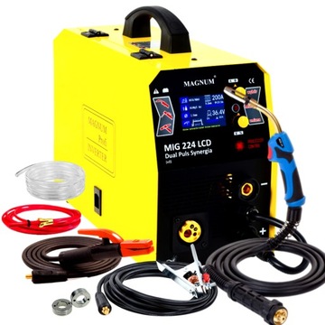 Magnum spawarka migomat mig mag 224 lcd dual pulse spawarka inwertorowa