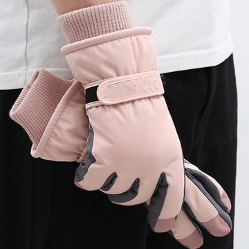 Женские зимние теплые ветрозащитные спортивные перчатки с сенсорным экраном