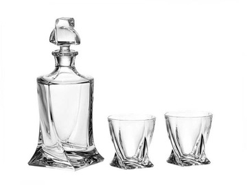 BOHEMIA QUADRO ZESTAW DO WHISKY 1+6 KRYSZTAŁ