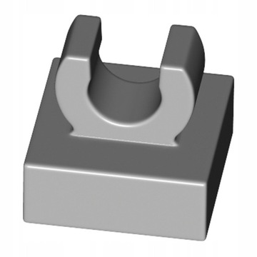 LEGO 15712 2555 J szary płytka 1x1 uchwytem 10szt
