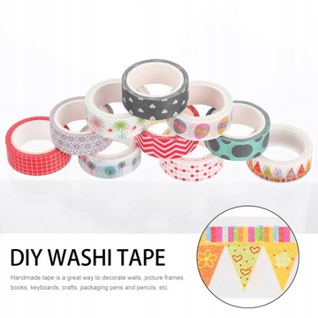 1 комплект из 10 рулонов разноцветных бумажных лент своими руками