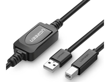 Kabel USB - USB Typ B UGREEN 15 m Czarny