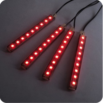 LED OŚWIETLENIE WNĘTRZA AUTA KABINY SAMOCHODU RGB