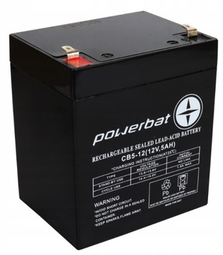Akumulator Powerbat AGM 12V 5Ah CB5-12