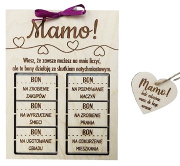 Bon Kupon prezent dla mamy urodziny + GRATIS