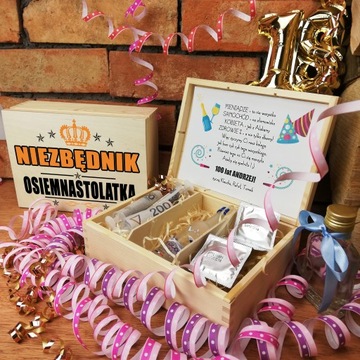 ДЕНЬ РОЖДЕНИЯ ESSENTIAL 18 18 30 40 ПОДАРОК ​​ВАШЕМУ ИМЯ ПОЖЕЛАНИЯ