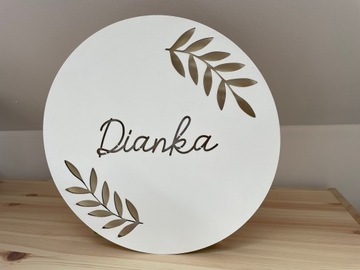 СВЕТОДИОДНЫЙ НОЧНИК НА АККУМУЛЯТОРЕ С ИМЕНЕМ, 30 см