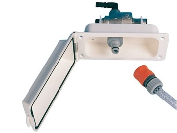 Внешняя розетка для подключения воды с переходником 1,4.