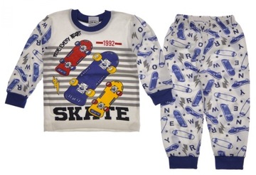 PIŻAMA piżamka KOMPLET deskorolka SKATE - ROZ. 92