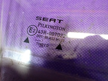 SEAT LEON I TOLEDO II 99-05 SEDAN SKLO (OKNO) DVEŘNÍ PRAVÝ PŘEDNÍ PRAVÁ