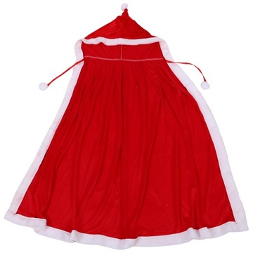 PŁASZCZ STYL Z KAPTUREM DLA COSPLAYU ŚWIĘTEGO MIKOŁAJA 130-150CM