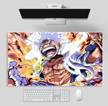 Podkładka Mata Nadruk Dla Gracza Anime One Piece Gear 5 Luffy 40 CM