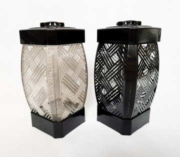 ГЛАМУРНЫЙ ФОНАРЬ ИЗ РОТАГА, ЧЕРНЫЙ, 25 см