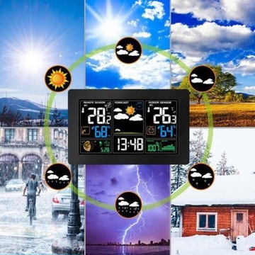 БЕСПРОВОДНАЯ ПОГОДНАЯ СТАНЦИЯ ПОГОДА DCF ГИГРОМЕТР