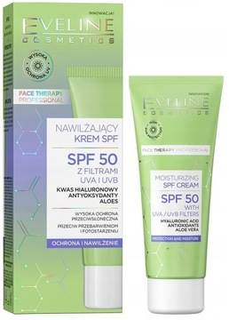 Eveline Nawilżający Krem z Filtrem 50 SPF 30ml