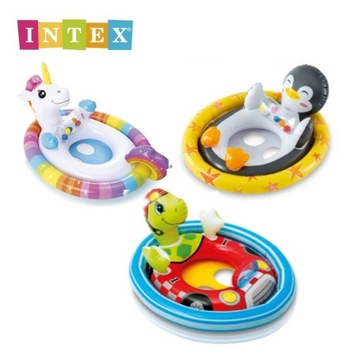 КОЛЕСО ЕДИНОРОГ С СИДЕНЬЕМ ДЛЯ ДЕТЕЙ INTEX POONTON БАССЕЙН ПЛЯЖ МОРЕ