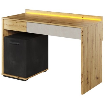 Biurko QB-08 120cm FUNKCJONALNE / KOLEKCJA QUBIC
