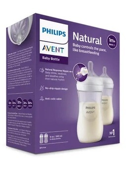 Набор бутылочек Philips Avent Natural Response, 260 мл, поток 3 SCY903/02