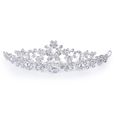 WŁOSY ŚLUBNE Z AKCESORIAMI DRUHNY TIARA