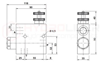 КЛАПАН РЕГУЛЯТОР РАСХОДА. RFP3 1/2 80л/мин 350бар ОМ