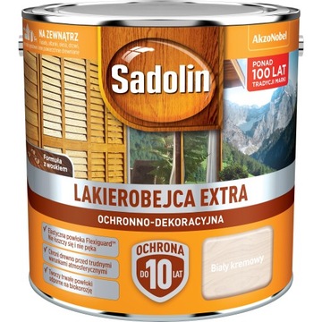 SADOLIN EXTRA LAKIEROBEJCA 2.5L BIAŁY KREMOWY