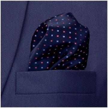 ЖАККАРДОВЫЙ КАРМАН Квадратная мужская трубка из МИКРОФИБРЫ b103