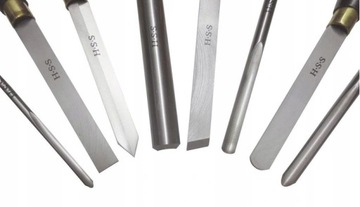 Стамески, ножи токарные для токарной обработки дерева, 8 шт.ПРОФИ