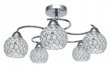 Lampa Sufitowa Żyrandol Kryształowa Plafon