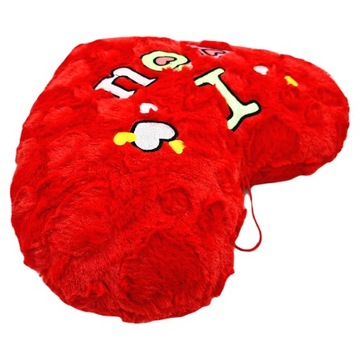 DUŻA PLUSZOWA PODUSZKA MASKOTKA SERCE PREZENT DLA UKOCHANEJ OSOBY I LOVE