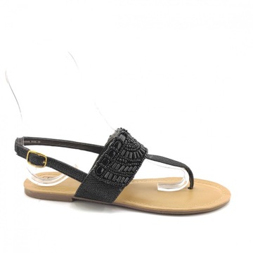 M05705K LA1 SANDAŁY JAPONKI BLACK ANNA FIELD 38