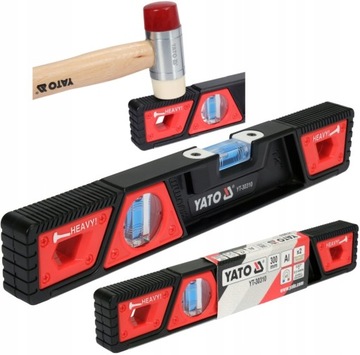 УРОВЕНЬ YATO МАГНИТНЫЙ УРОВЕНЬ 300 ММ, АРМИРОВАННЫЙ АЛЮМИНИЕМ, 3 МАГНИТА