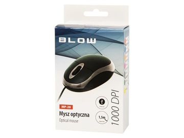 Mysz optyczna BLOW MP-20 USB pomarańczowa