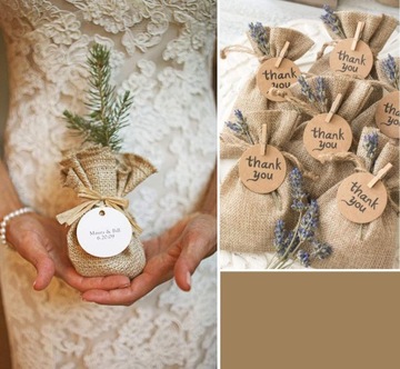 50шт льняной подарочный пакет на шнурке 9х12см ХЛОПКОЛЬНЯЯ СУМКА